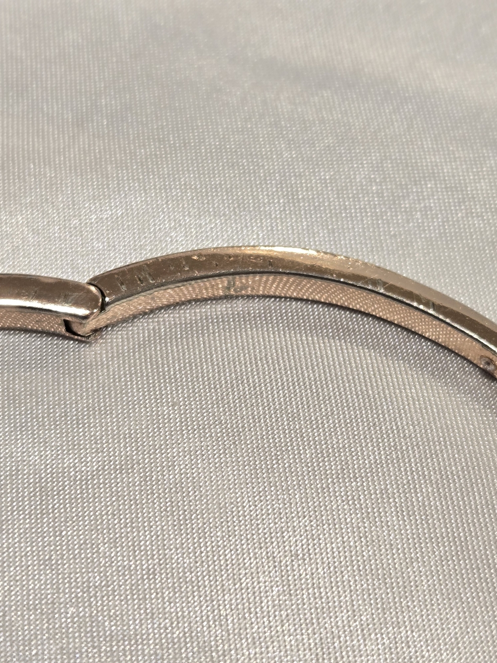 Givenchy Rose Gold Crystal Pavé Hinged Bangle Bracelet - Picture 5 of 8